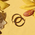 SIMPLE GOLD HOOPS(35mm)